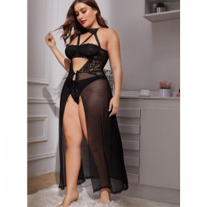 Černá dlouhá sukně Sexy pyžama