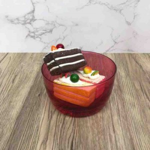 Stůl koncept kuchyně skleněná mísa sada