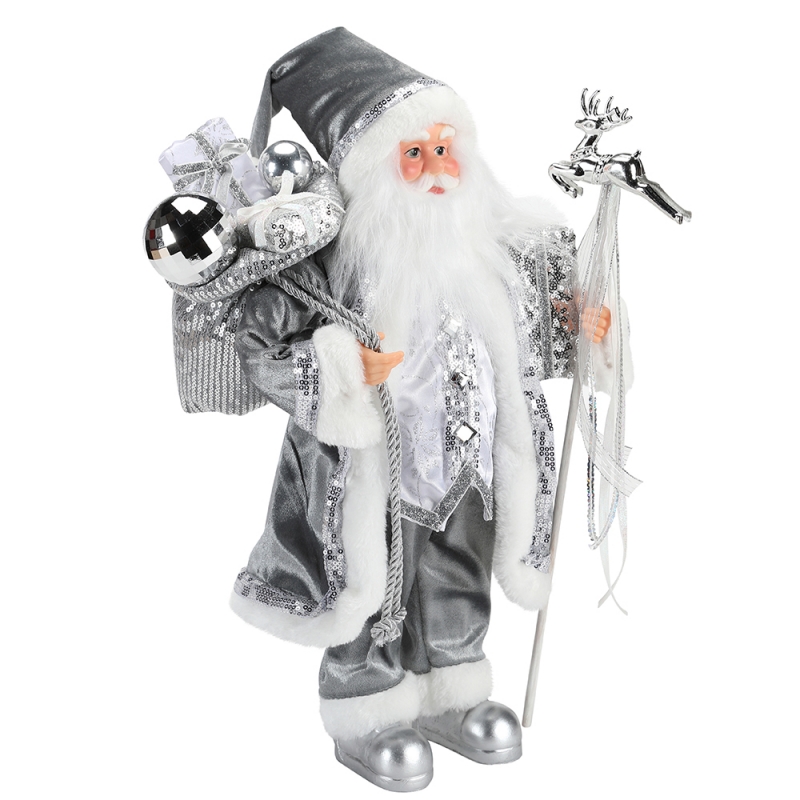 45 ~ 62cm Vánoční stojící Santa Claus Ornament Dekorace Figurka Collection Fabric Holiday Festival Xmas plush Položka