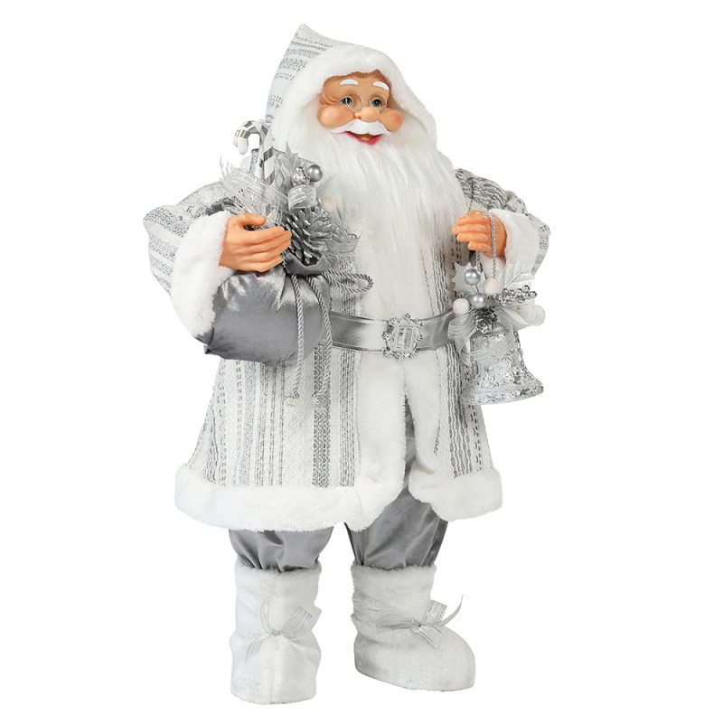 30 ~ 110cm Vánoční stojící Santa Claus Ornament Deluxe Dekorace Festival Holiday Figurine Collection tradiční Vánoce