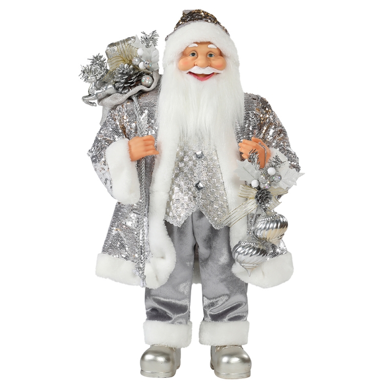 30 ~ 110cm Vánoční stojící Santa Claus Ornament Dekorace Festival Holiday Figurine Collection Tradiční Vánoce