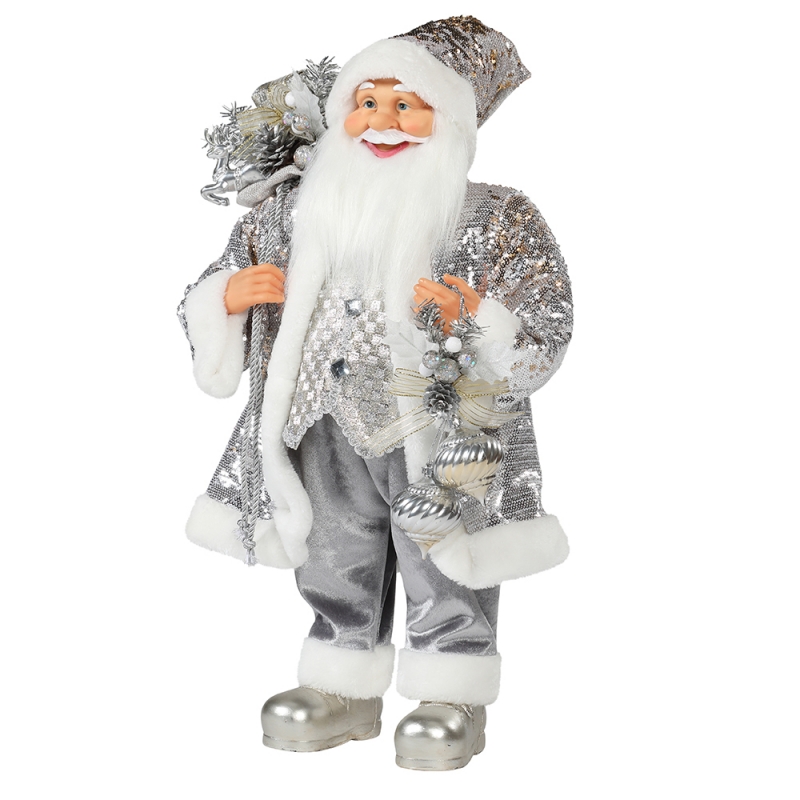 30 ~ 110cm Vánoční stojící Santa Claus Ornament Dekorace Festival Holiday Figurine Collection Tradiční Vánoce