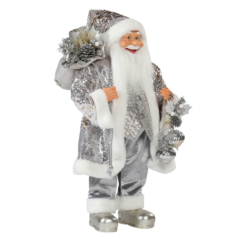 30 ~ 110cm Vánoční stojící Santa Claus Ornament Dekorace Festival Holiday Figurine Collection Tradiční Vánoce