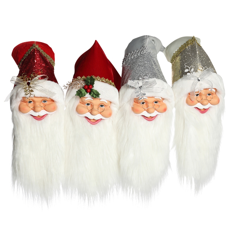 20 ~ 70 cm vánoční Santa Claus hlavu ozdoby dekorace Strom Závěsné figurky kolekce panenka přívěsek malé tradiční Vánoce
