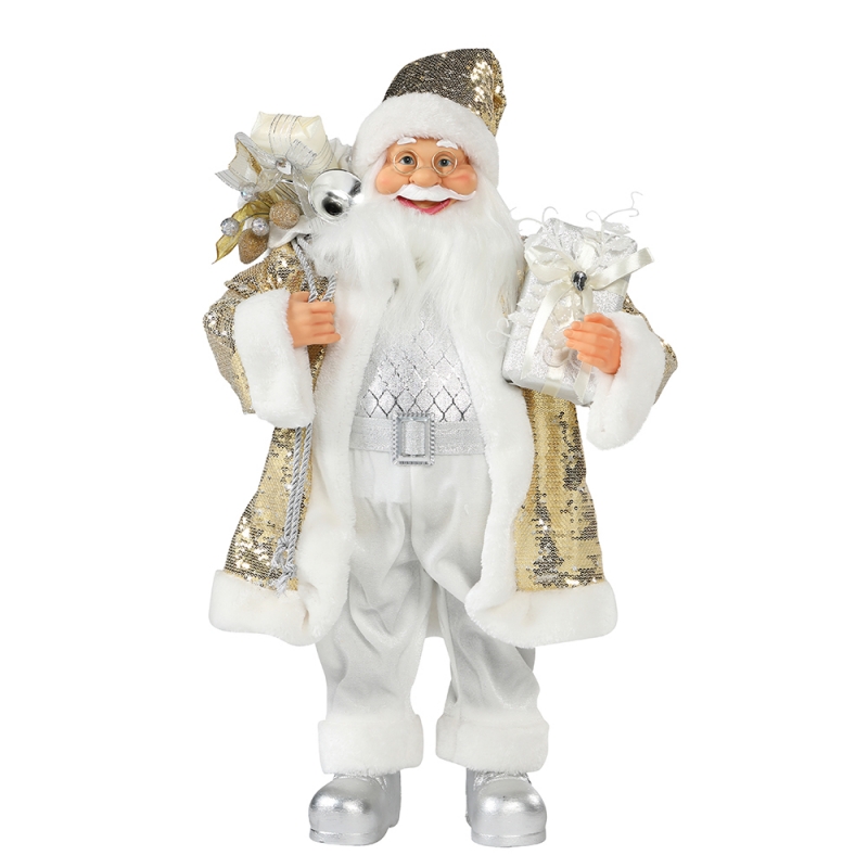 30 ~ 110cm Christmas Santa Claus Ornament Deluxe Dekorace Festival Holiday Figurine Collection Tradiční Vánoce