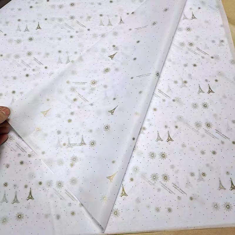 Balicí papír tištěný tkáně papír zakázkové logo vytištěno 14gn17g tkáně papír dárkový balíček vícebarevná tkáňový papír