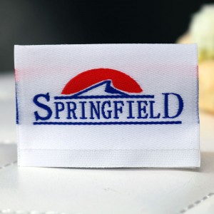 Podpora přizpůsobené oblečení tkané štítky