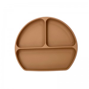 Silikonové rozdělené talíře pro shovívavé talíř, batole batole, BPA zdarma