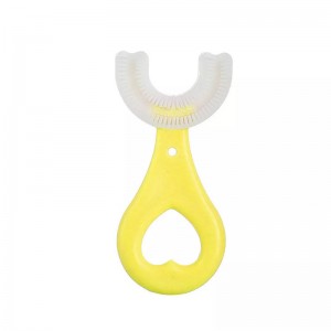 Dodávka továrny, manuální kartáčekna zuby pro děti, silikonový tvar orální péče čištění čističe zubů