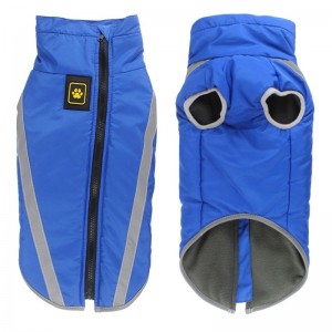 Výrobce Velkoobchod Venkovní Cool Style Vysoce reflexnínitě Dog Bunda Vodotěsné kabáty
