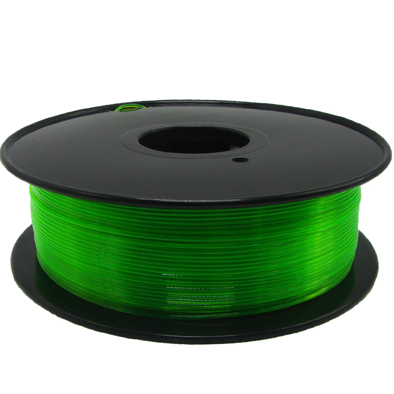 Pinrui 3D tiskárna 1.75mmmpetg vlákno zelená barva pro 3D tiskárnu