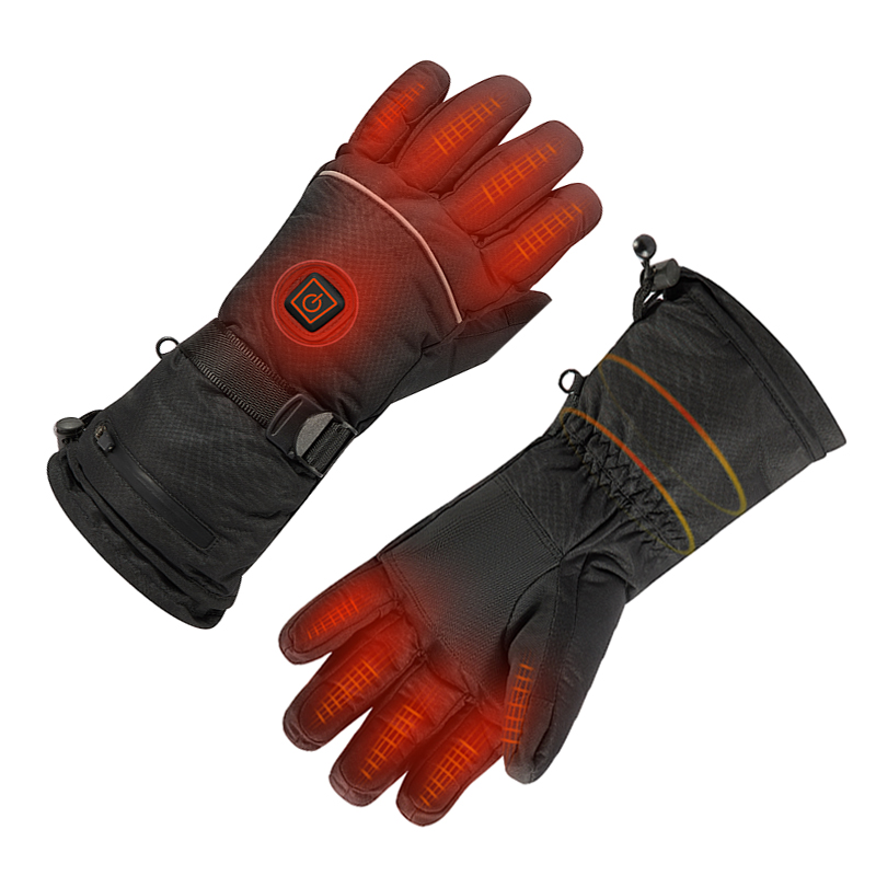 Unisex Baterie vyhřívané rukavice, elektrické vyhřívanénabíjecí rukavice pro zimní motocykl