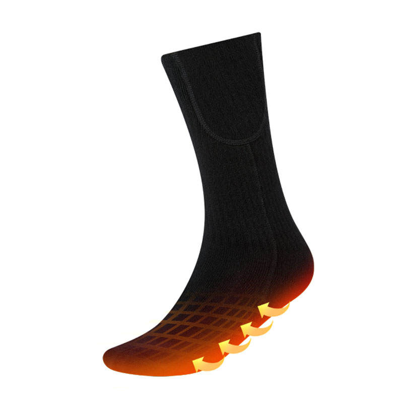Populární vyhřívané ponožky pro muže ženy, dobíjecí elektrické baterie tepelné ponožky