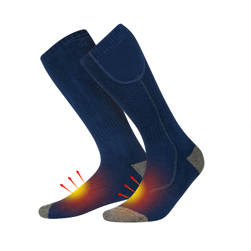 Vyhřívané turistické ponožky pro clod počasí, dobíjecí teple baterie pro chronicky studenénohy