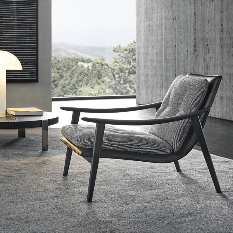 Moderní čalounění tkaniny Relaxační líný volný čas ležáků Accent lounge židlenábytek