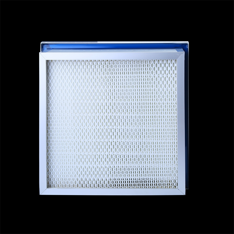 Hliníkové mini-skládané částicové filtry HEPA HVAC Vzduchové filtry s přírubou