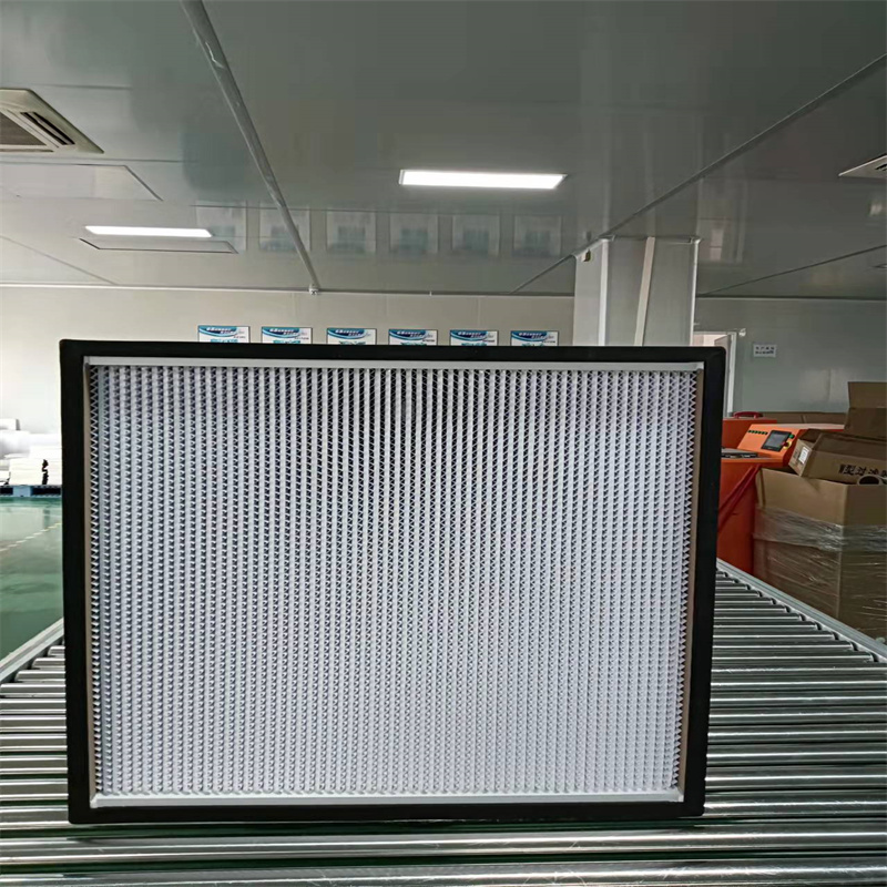 Dřevěný rám Vlastní čistý pokoj hluboký plást HVAC HEPA Panelový filtr s stabilní rychlost vzduchu