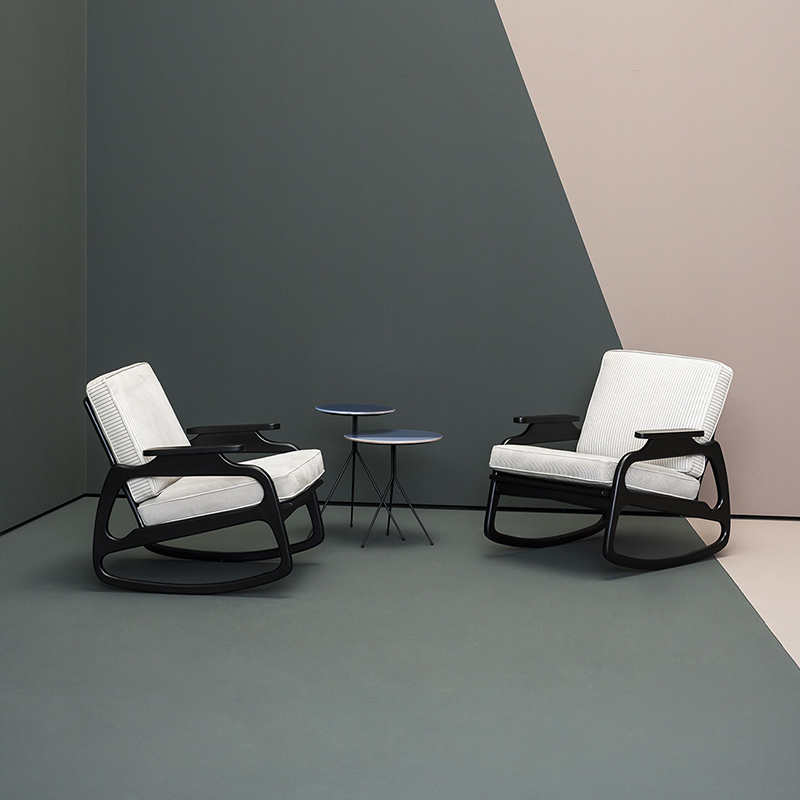Francouzský dřevěný rám tkanina Jednolůžkový rozkládací sedačka moderní lounge Accent židle pro obývací pokojnábytek