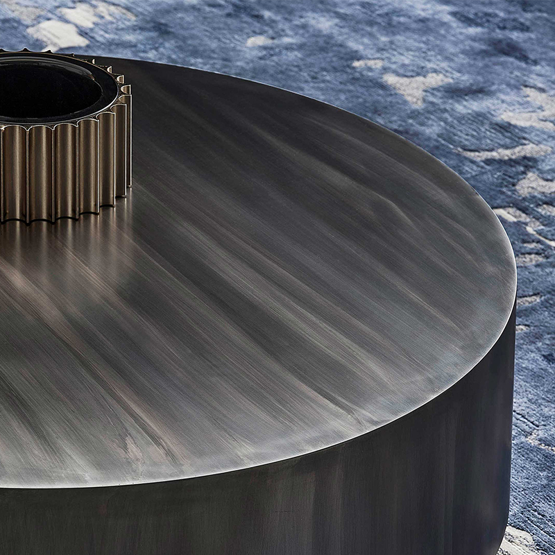 Italský design Moderní luxusnínerezové oceli Konferenční stolek kulatý postranní stůl pro obývací pokojnábytek