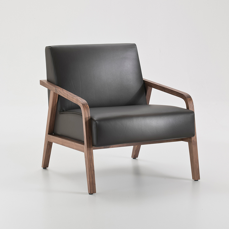 Modernínábytek Design Obývací pokoj Jednolůžkový pokoj Pohovka Bentwood Kožená lehátka Lounge židle s osmanskou