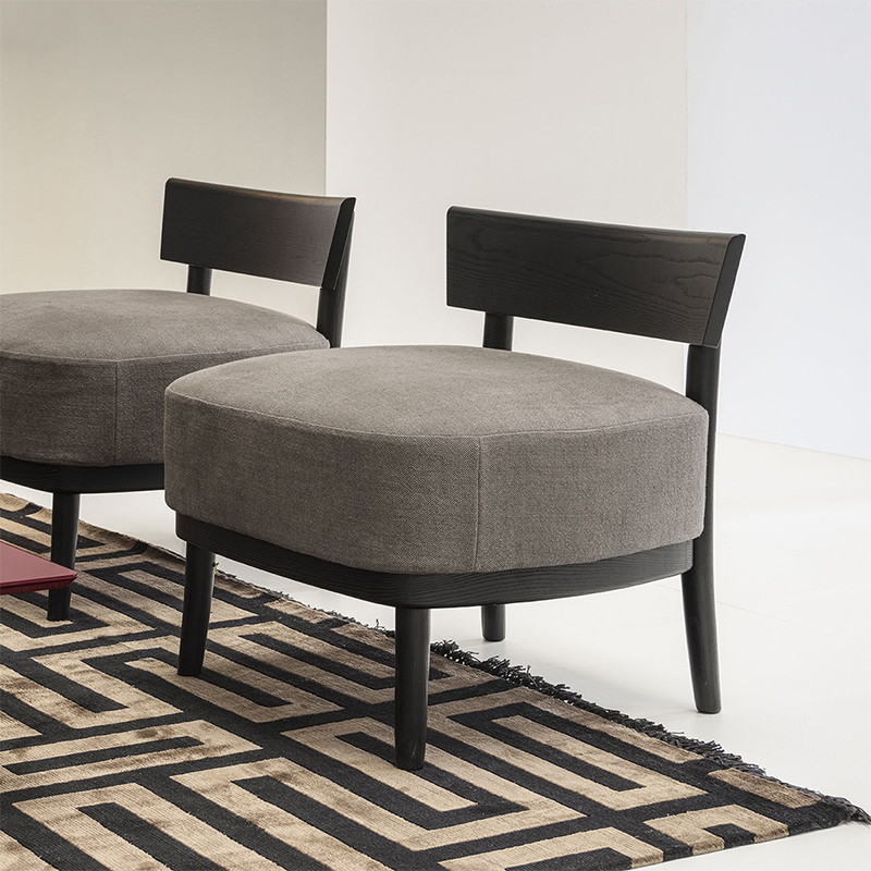 Moderní designnábytek sada čalouněného domácí salonek dřevěný rám Accent Single pohovka židle
