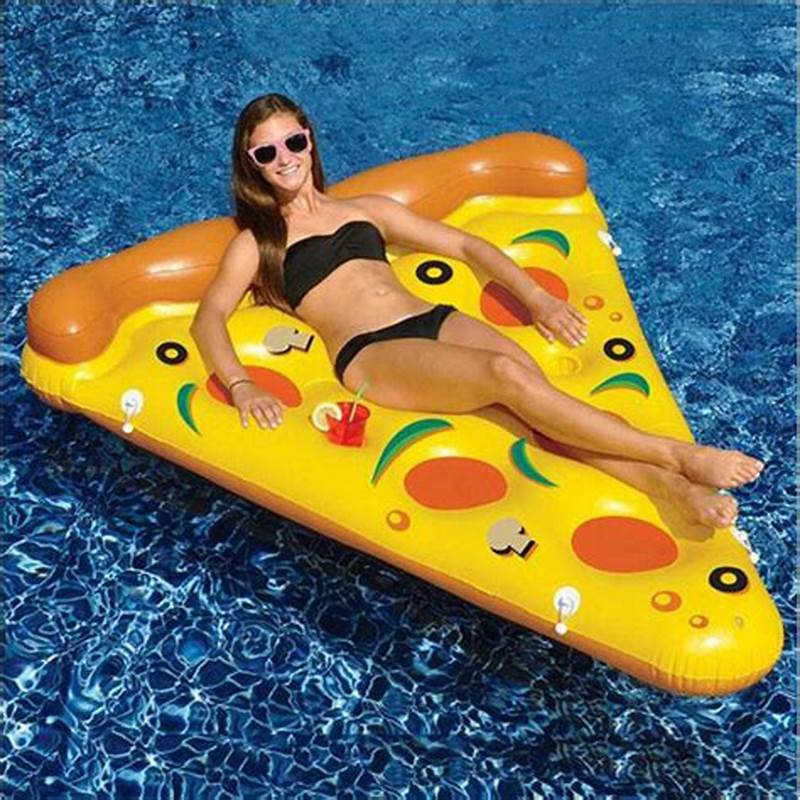PVCnafukovací velký dospělý plovák pizza plovák, vodní hračka pro bazén, pláž