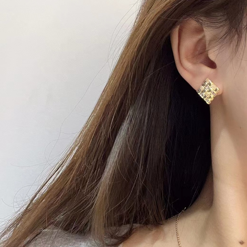 Tuochen šperky Gold Hoop Náušnice Design 9K N10K N14K N18K Zlatý Hoopnáušnice pro ženy