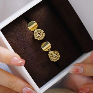 Nový design módy 18K/14K/10K/9K Gold Earring pro dívku