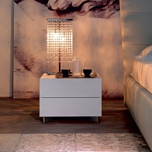 Ložnicenábytek dřevěný lůžkový stůl moderní pevný dřevěnýnoční stolek popel dřevo