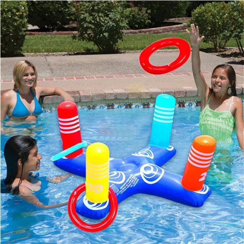 Plovoucí plavecký prsten Hračky vodovodních hraček,nafukovací hrací hra, hra pro děti pro dospělé venkovní venkovní venkovní párty