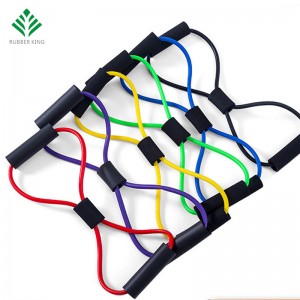 Odolnost proti jógovému pásmu Trubice Stretch Body Fitness Muscle Workout Cvičení 8