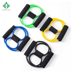 Odolnost proti jógovému pásmu Trubice Stretch Body Fitness Muscle Workout Cvičení 8