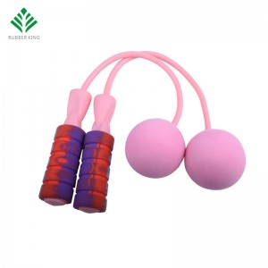 Bezlatové skokové lano, vážené bezdrátové skokové lano pro fitness trénink,nastavitelné přeskakování lano pro ženy a děti