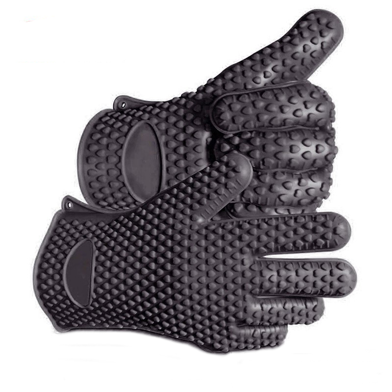 Vlastní velikost tepelně odolný vůči silikonové trouběna rukavice rukavice rukavice