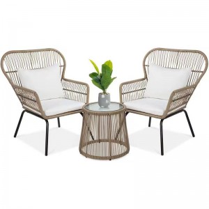 Steel&Wicker 3pcs Set N-004