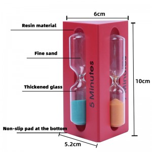 3-in-1 3/5/7 minut trojúhelníkový dřevěný písek Hhodíčky děti sledují hodiny časovače Hoding Glassglass Home Dekorace Ampulheta Secret Gift