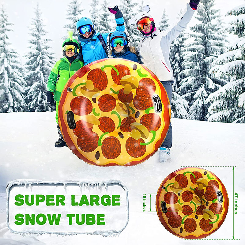 Nafukovací pizza sněhová trubice Sledding vybavení zimních hraček, sněhové hračky pro děti venku