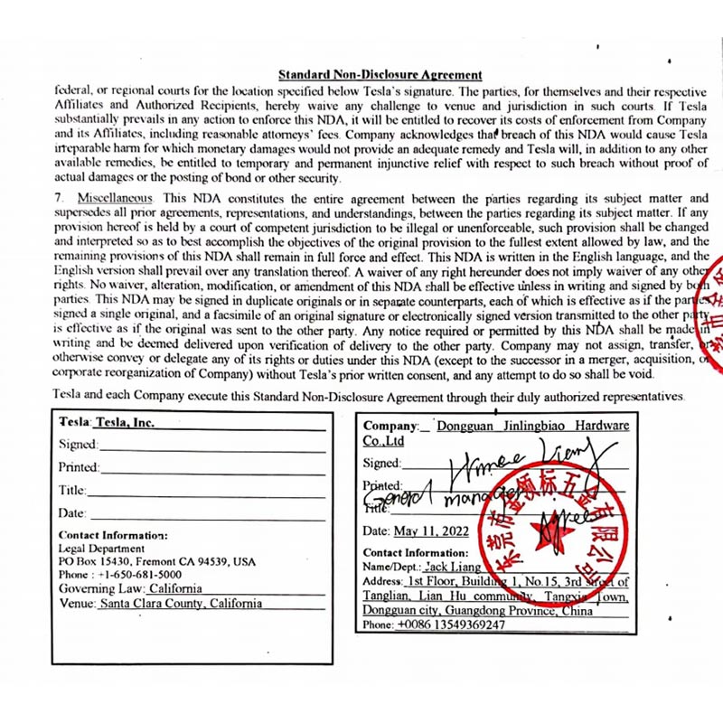 Společnost JinglingBiao (Globao) se chystá dosáhnout spolupráce s Tesla.