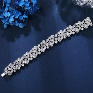Sterling Silver 925/18K/14K/10K s 5a cz/Real Diamond Bracelet