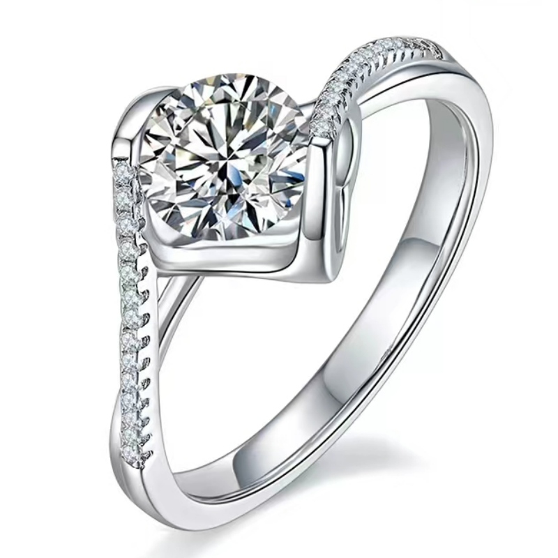 Připraveno k odeslání vysoce kvalitního S925/18K/14K/10k zlato s moissanite/Real Diamond Engagement Ring