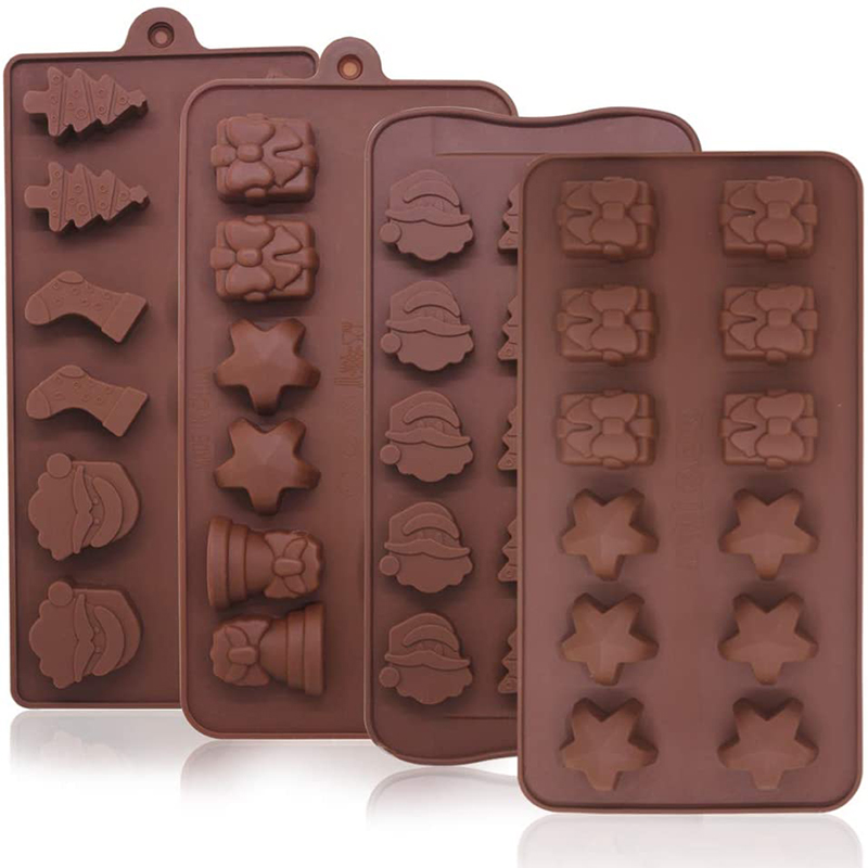 Vysoce kvalitní formy pečení čokolády silikonové hvězdy