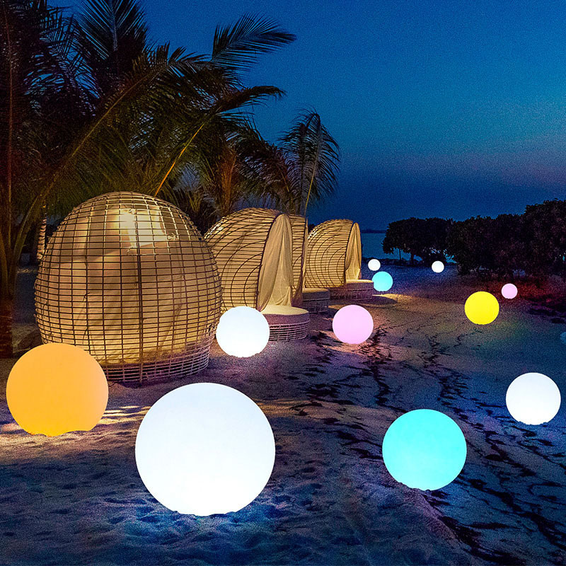 nálada světla/Color Change Furniture Imluminate Balls tvar magické venkovní led led žhavé koule světlo dekorativní bezdrátové dálkové ovládání LED solární lampa