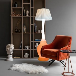 Morden styl podlahová světla vícebarevná inteligentní reproduktorový podlahová lampa domácí stojící lampa s baterií