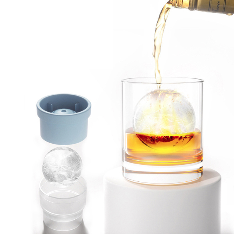 Silikonové ledové kulaté formy pro whisky