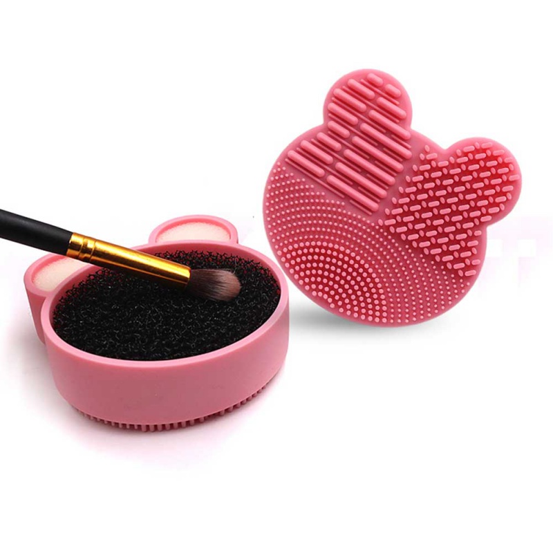 Silikonový make -up kartáč čištění houby
