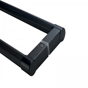 SS-022 Vysoce kvalitní oboustranná smyšlená kulatý tah dveří znerezové oceli moderní vstupní dveřní rukojeť tah, matná černá