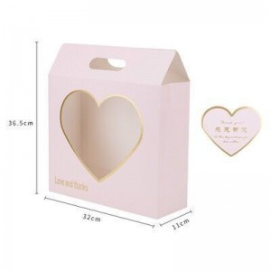 Květinová krabička Love Hand Box Paper Gift Box Balení krabice vodotěs