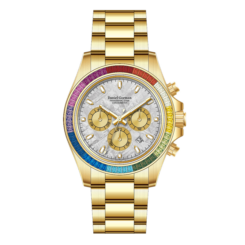 Luxusní hodinky Watchdggg9003 křemenné zkřetové oceli