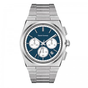 Sleduje multifunkční křemenné hodinky Menna zápěstí znerezové oceli DG9004