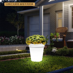 Outdoor LED PLASTOVÝ PLASTOVÝ MALÝ KVĚTOVÝ SVĚTLA (16 režimů, Dimmable, IP68 vodotěsná) Venkovní dekorativní podlahová lampa pro dekoracena terasu zahradní veranda, svatebnínaatsu